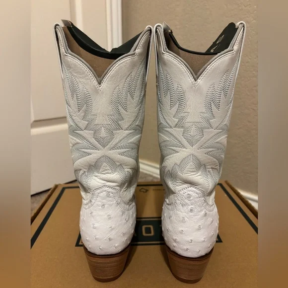 Tecovas The Sadie Snow Ostrich Size 9 - Picture 10 of 12